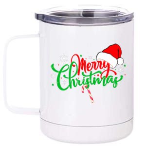 Merry Christmas Funny Christmas Gift 12 oz Stainless Steel Tumbler Cup