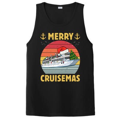 Merry Cruisemas Funny Cruise Ship Family Christmas Vintage Funny Gift PosiCharge Competitor Tank