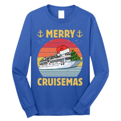 Merry Cruisemas Funny Cruise Ship Family Christmas Vintage Funny Gift Long Sleeve Shirt