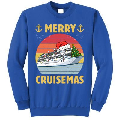 Merry Cruisemas Funny Cruise Ship Family Christmas Vintage Funny Gift Sweatshirt