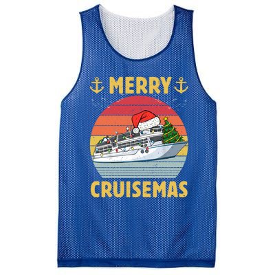 Merry Cruisemas Funny Cruise Ship Family Christmas Vintage Funny Gift Mesh Reversible Basketball Jersey Tank