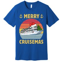 Merry Cruisemas Funny Cruise Ship Family Christmas Vintage Funny Gift Premium T-Shirt