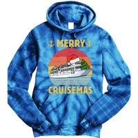 Merry Cruisemas Funny Cruise Ship Family Christmas Vintage Funny Gift Tie Dye Hoodie