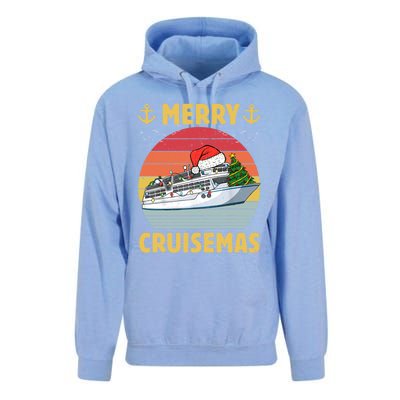 Merry Cruisemas Funny Cruise Ship Family Christmas Vintage Funny Gift Unisex Surf Hoodie