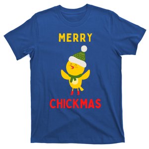 Merry Chickmas Funny Christmas Farm Animal Pun Cute Xmas Funny Gift T-Shirt