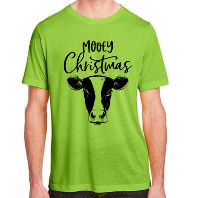 Mooey Christmas Funny Christmas Cow Gift Adult ChromaSoft Performance T-Shirt