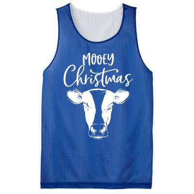 Mooey Christmas Funny Christmas Cow Gift Mesh Reversible Basketball Jersey Tank