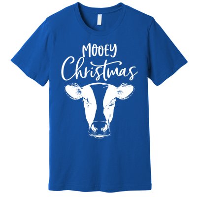 Mooey Christmas Funny Christmas Cow Gift Premium T-Shirt