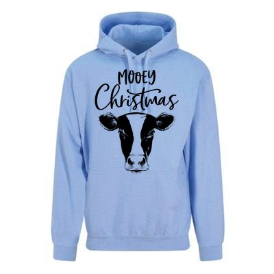 Mooey Christmas Funny Christmas Cow Gift Unisex Surf Hoodie