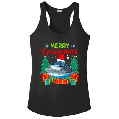 Merry Cruisemas Family Cruise Christmas Funny Boat Trip Ladies PosiCharge Competitor Racerback Tank