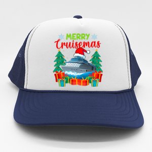 Merry Cruisemas Family Cruise Christmas Funny Boat Trip Trucker Hat