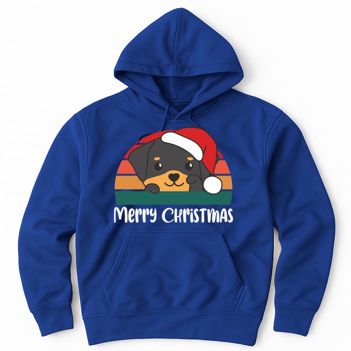 Merry Christmas Funny Rottweiler Christmas Gift Hoodie