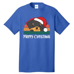 Merry Christmas Funny Rottweiler Christmas Gift Tall T-Shirt