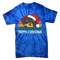 Merry Christmas Funny Rottweiler Christmas Gift Tie-Dye T-Shirt