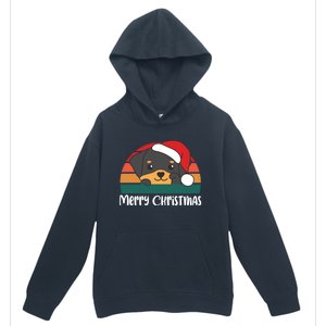 Merry Christmas Funny Rottweiler Christmas Gift Urban Pullover Hoodie