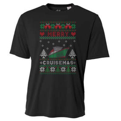 Merry Cruisemas Funny Christmas Family Cruise Matching Cooling Performance Crew T-Shirt