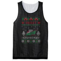 Merry Cruisemas Funny Christmas Family Cruise Matching Mesh Reversible Basketball Jersey Tank