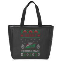 Merry Cruisemas Funny Christmas Family Cruise Matching Zip Tote Bag