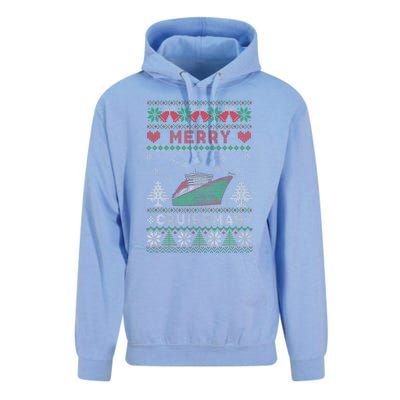 Merry Cruisemas Funny Christmas Family Cruise Matching Unisex Surf Hoodie