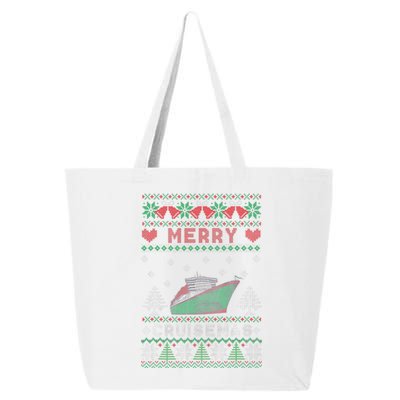 Merry Cruisemas Funny Christmas Family Cruise Matching 25L Jumbo Tote