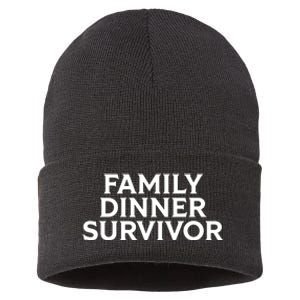 Middle Class Fancy Family Dinner Survivor Sustainable Knit Beanie