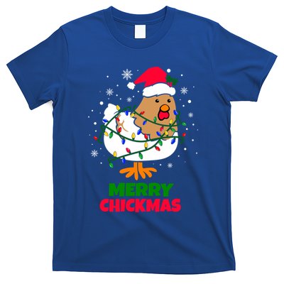 Merry Chickmas Funny Santa Hat Xmas Christmas Chicken Meaningful Gift T-Shirt