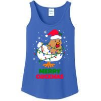 Merry Chickmas Funny Santa Hat Xmas Christmas Chicken Meaningful Gift Ladies Essential Tank