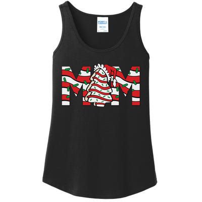 Mom Christmas Family Tree Cake Matching Holiday Ladies Essential Tank