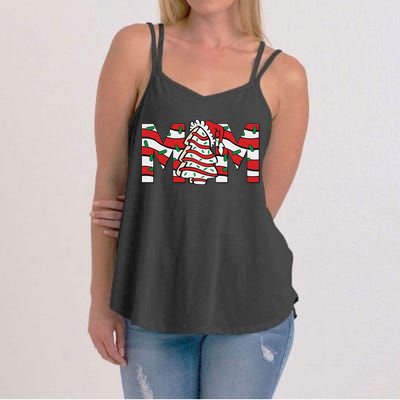 Mom Christmas Family Tree Cake Matching Holiday Women's Strappy Tank