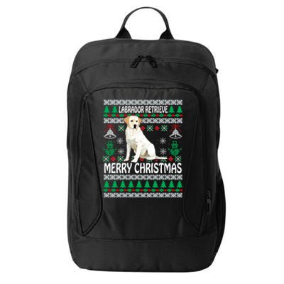 Merry Christmas Funny Labrador Retriever Ugly Xmas Pajama Gift City Backpack