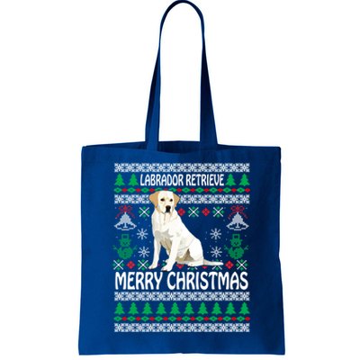 Merry Christmas Funny Labrador Retriever Ugly Xmas Pajama Gift Tote Bag