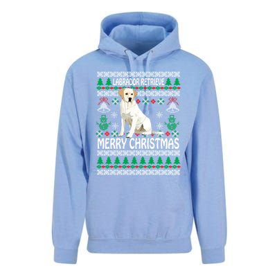 Merry Christmas Funny Labrador Retriever Ugly Xmas Pajama Gift Unisex Surf Hoodie