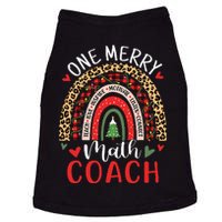 Math Coach Funny Rainbow Christmas Math Teacher Doggie Tank