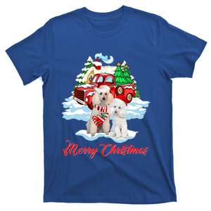 Merry Christmas Funny Santa Poodle Dog Lover Christmas Gift T-Shirt