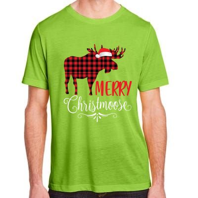 Merry Christmoose Family Christmas Pajamas Moose Funny Gift Adult ChromaSoft Performance T-Shirt