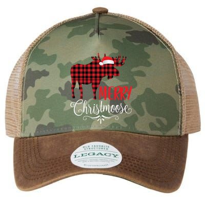 Merry Christmoose Family Christmas Pajamas Moose Funny Gift Legacy Tie Dye Trucker Hat