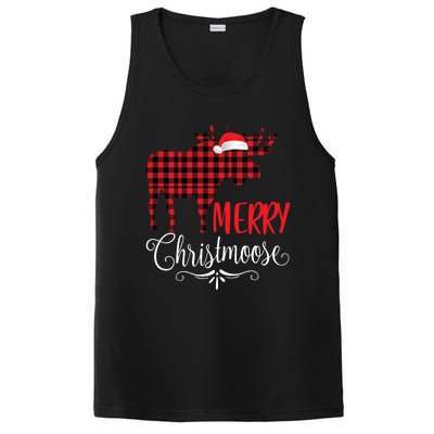 Merry Christmoose Family Christmas Pajamas Moose Funny Gift PosiCharge Competitor Tank