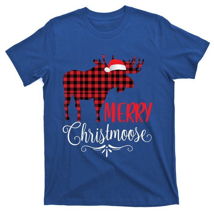 Merry Christmoose Family Christmas Pajamas Moose Funny Gift T-Shirt