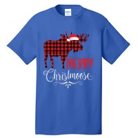 Merry Christmoose Family Christmas Pajamas Moose Funny Gift Tall T-Shirt