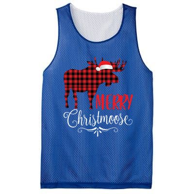 Merry Christmoose Family Christmas Pajamas Moose Funny Gift Mesh Reversible Basketball Jersey Tank