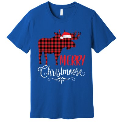 Merry Christmoose Family Christmas Pajamas Moose Funny Gift Premium T-Shirt