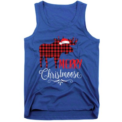 Merry Christmoose Family Christmas Pajamas Moose Funny Gift Tank Top