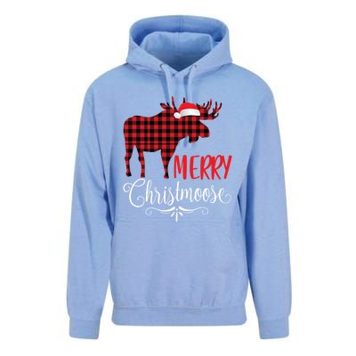 Merry Christmoose Family Christmas Pajamas Moose Funny Gift Unisex Surf Hoodie