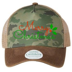 Merry Christmas Festive Logo Legacy Tie Dye Trucker Hat