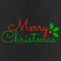 Merry Christmas Festive Logo 7 Panel Mesh Trucker Snapback Hat