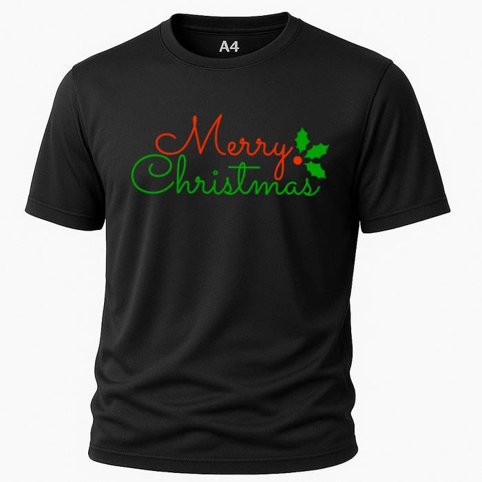 Merry Christmas Festive Logo Performance Shirt