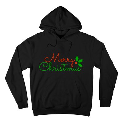 Merry Christmas Festive Logo Hoodie