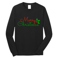 Merry Christmas Festive Logo Long Sleeve Shirt