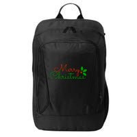 Merry Christmas Festive Logo City Backpack