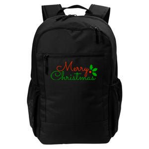 Merry Christmas Festive Logo Daily Commute Backpack